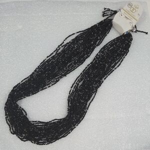 Fashion Brand Company Black Multi-Strand Necklace